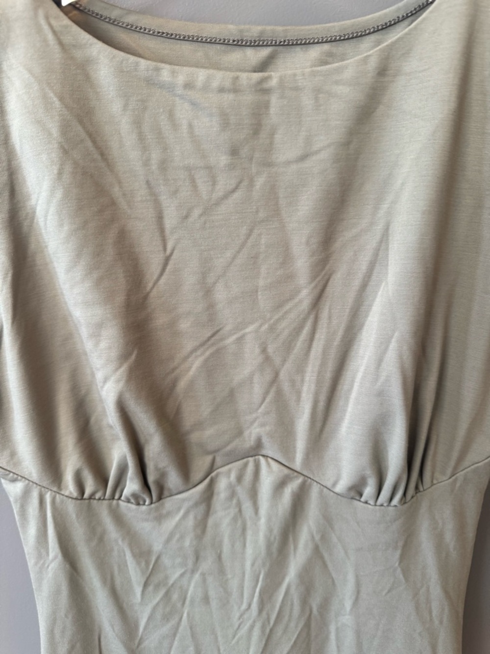 OGL move | Sleeveless Olive Green Fit-and-Flare Boat Neck Mini Dress NWT - Picture 2 of 4